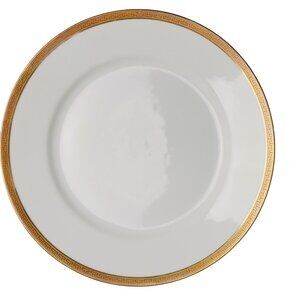 Limoges France Old Abbey Dinner Plate With Gold Greek Key Design Set of 4